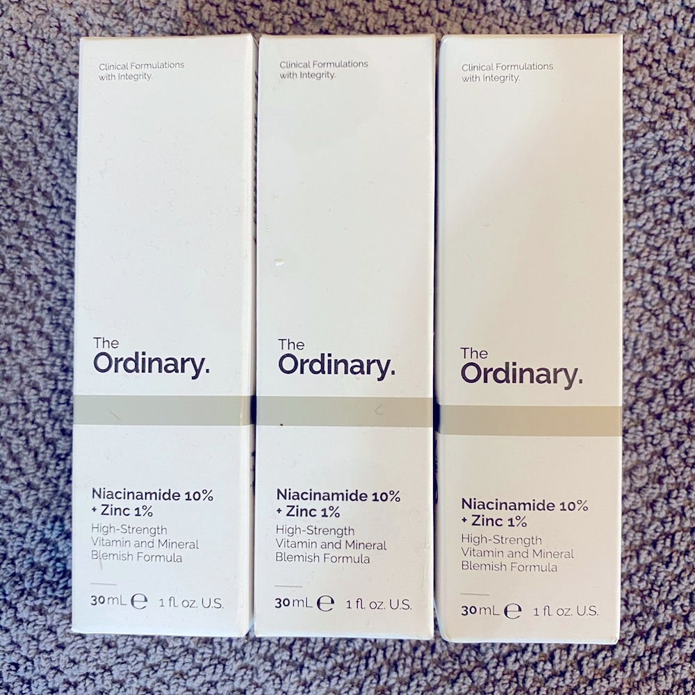 The Ordinary Niacinamide + Zinc Pack of Three